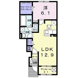 Felicita B【1階】の間取り