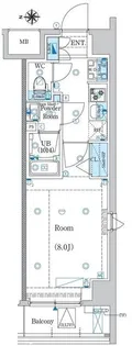 エストゥルース両国II【2階】の間取り