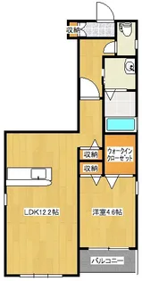福島県郡山市本町1【アパート】の間取り