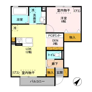 グランツ C【1階】の間取り