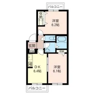 Casa Anges【2階】の間取り