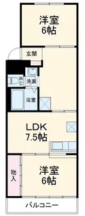 山田ハイツ【3階】の間取り