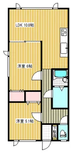 アドヴァンス東和I【1階】の間取り