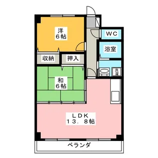 ベルホワイト【1階】の間取り