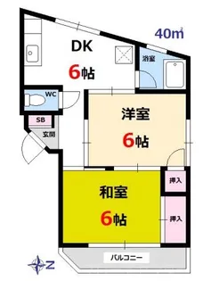 EROE宇品【4階】の間取り