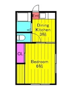 石垣アパート【2階】の間取り