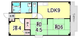 パレス五色山【1階】の間取り