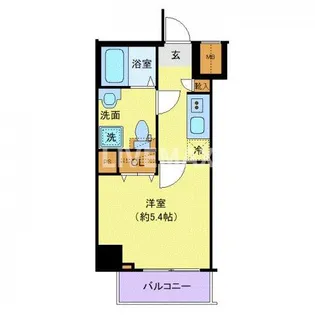クレヴィスタ大井町【4階】の間取り