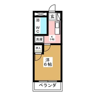 ハイツ三越【3階】の間取り