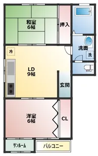アグリーブル山本【2階】の間取り
