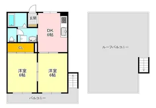 マンション宝寿【3階】の間取り