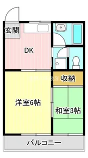 花島ハイツ【2階】の間取り
