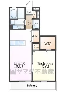 ウィルモアKOEDO【2階】の間取り