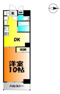 グレースガーデン岡山【4階】の間取り