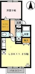 愛知県名古屋市守山区白沢町【アパート】の間取り