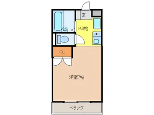 サンライズ186【2階】の間取り