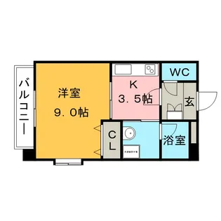 レグルスクレール【3階】の間取り