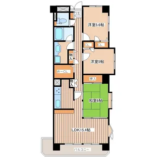 Kコーポ八乙女【4階】の間取り