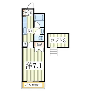 サンパレス柏【3階】の間取り