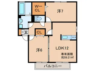 リッツハウス弐番館の間取り