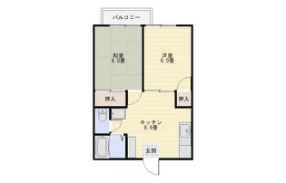コーポシーバード【1階】の間取り