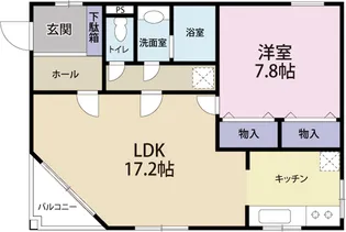 群馬県前橋市元総社町【マンション】の間取り