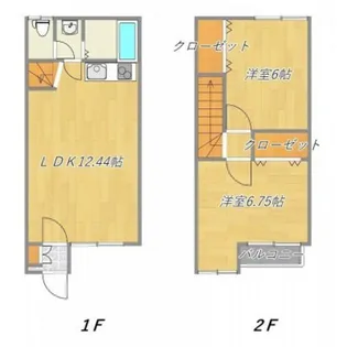 コーポ純【1階】の間取り