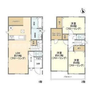 千葉県我孫子市若松【一戸建】の間取り