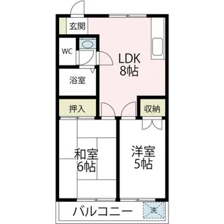 グリーンライフ奥津【2階】の間取り