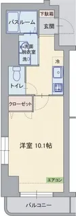 1Kの間取り画像