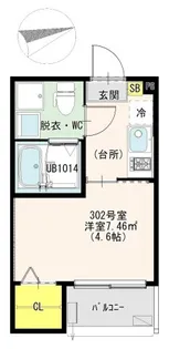 ラ ベルヴィ梅島【3階】の間取り