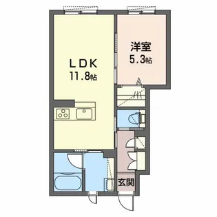 シャーメゾン サンリット【1階】の間取り