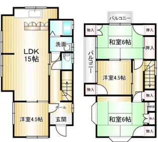 広島県福山市木之庄町3【一戸建】の間取り