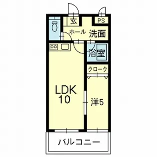 ライズ菊陽カワヅ【2階】の間取り