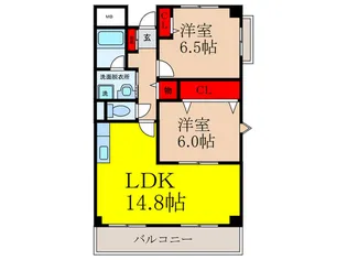 フロレアール・ジーア【3階】の間取り