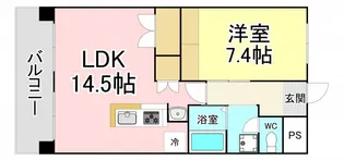 福岡県北九州市八幡西区沖田2【マンション】の間取り