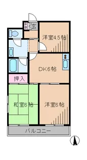 マンション新明日吉【4階】の間取り