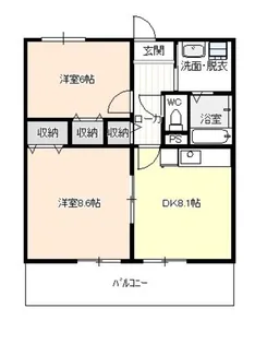 クレール打出【2階】の間取り