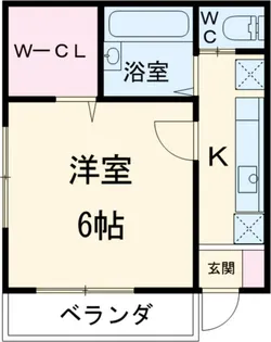 アイセーハイム【1階】の間取り