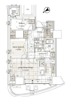 パークコート北青山【3階】の間取り