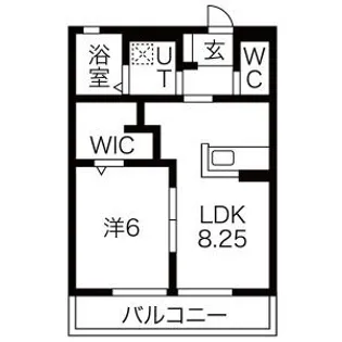 ハピネス【1階】の間取り