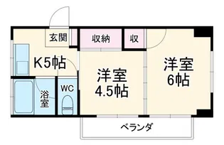 萩赤門ビル【1階】の間取り