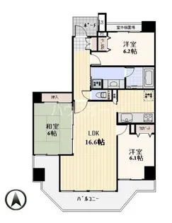 プロスペクト清澄庭園【7階】の間取り