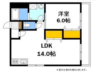 大宮コーポラス【2階】の間取り