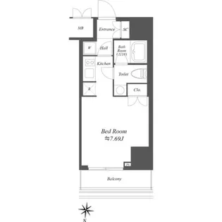 AIFLAT文京本駒込【10階】の間取り