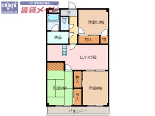 マリンスクエア【7階】の間取り