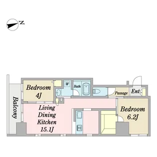 JANUS府中【2階】の間取り
