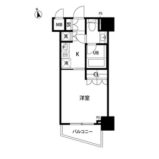 東京都中央区銀座1【マンション】の間取り