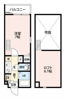 埼玉県草加市谷塚町【アパート】の間取り