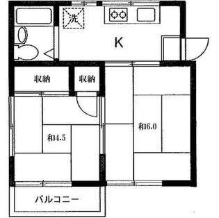 河合コーポ【2階】の間取り